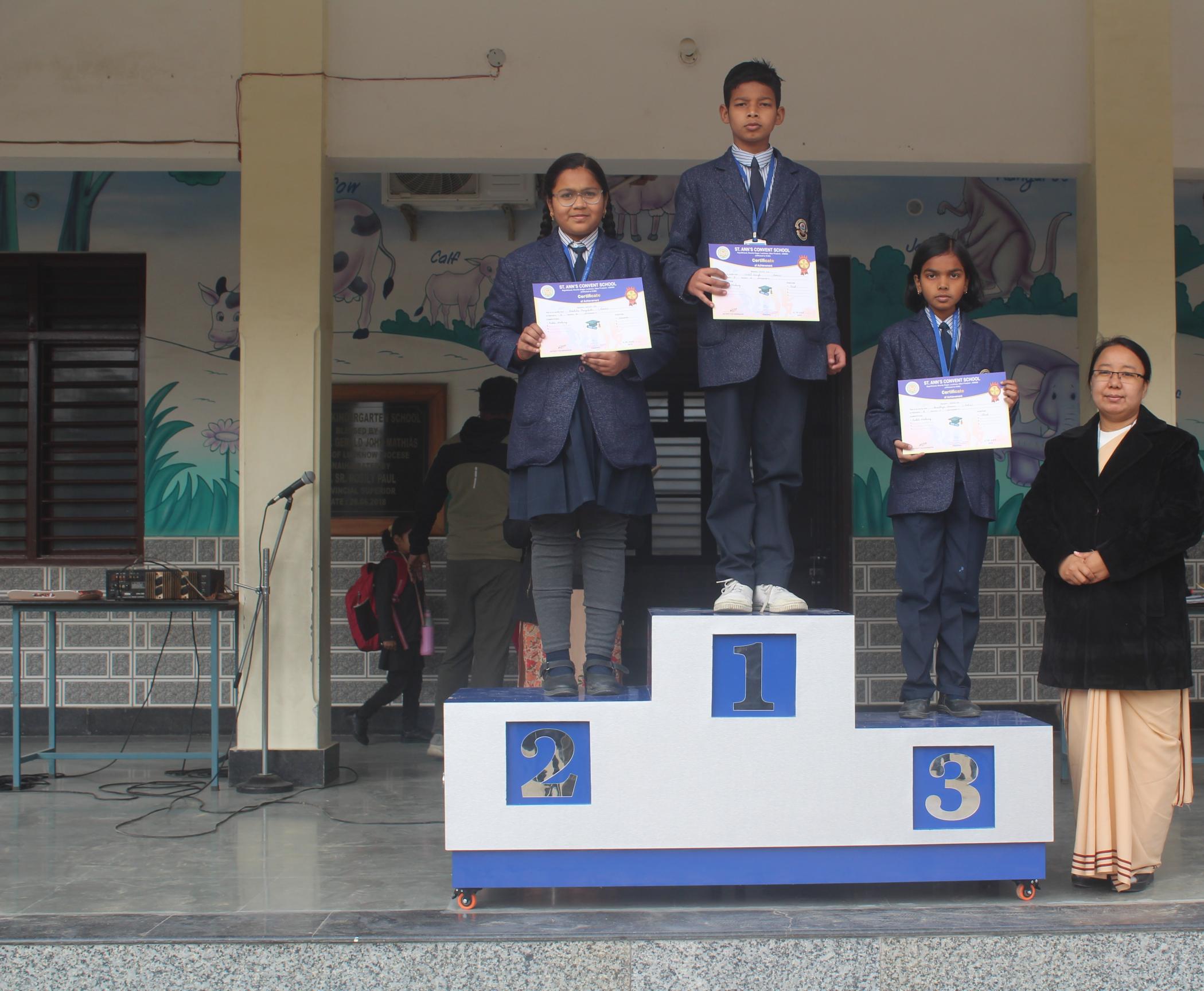 Various Competition Winners Classes I to V 2025-26